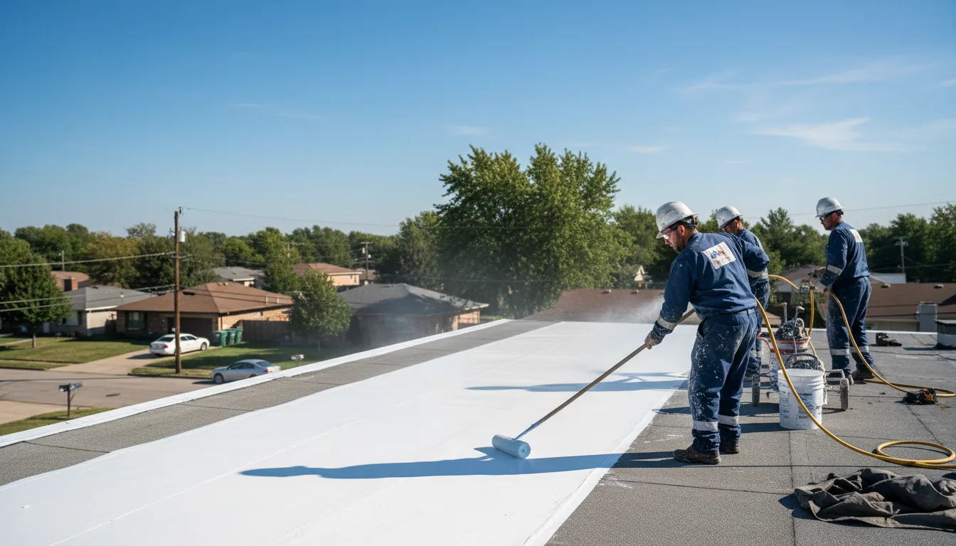 Commercial roof coating in Oakboro, NC near me